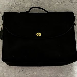 Vintage Black Coach Lexington Briefcase